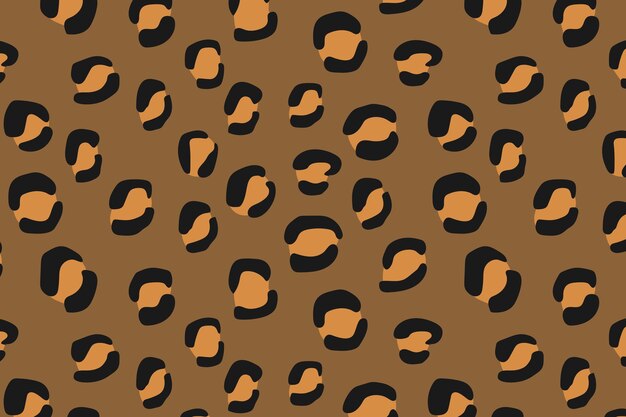 Leopard skin seamless pattern background