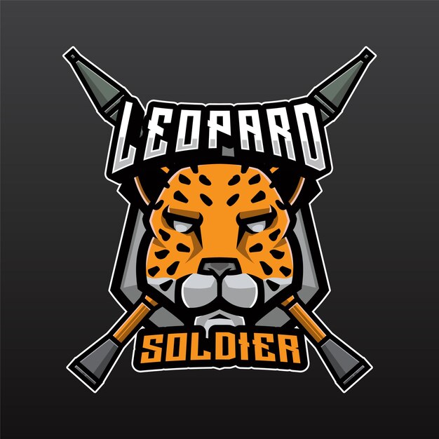 Leopard soldier logo