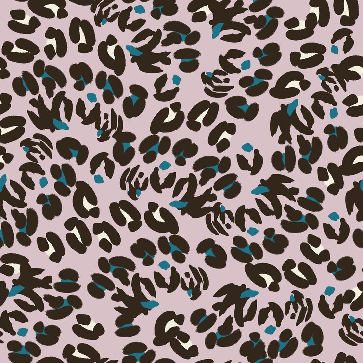 Vector leopard spots seamless pattern design vector light purple background wallpaper wrapping paper fabric