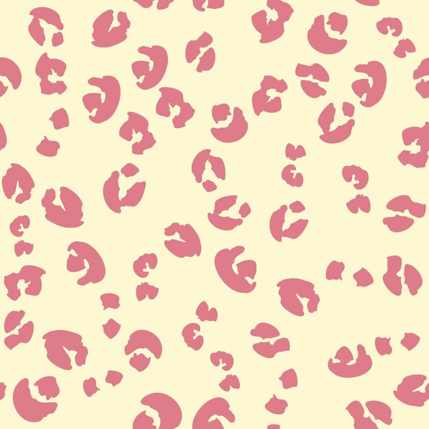 Vector leopard spots seamless pattern fashion design in vector trendy colors background print illustration