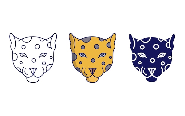 Leopard vector icon