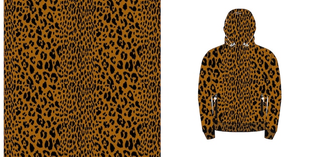 leopard vector patroon naadloos patroon wild ontwerp dier achtergrond vector leopard huid textuur