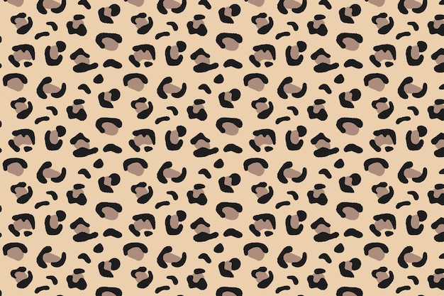 Leopard wild cat texture seamless pattern vector