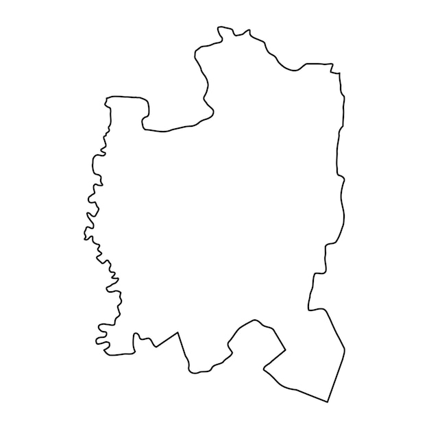 Карта района Леова, провинция Молдовы. Векторная иллюстрация
