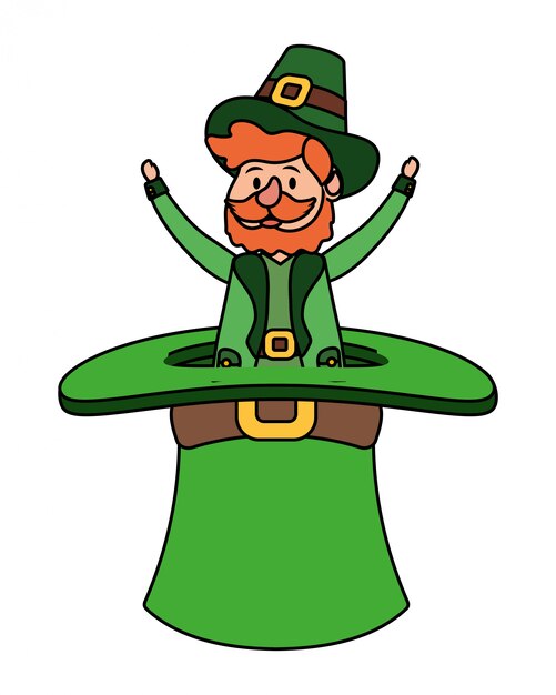 Leprechaun in a big hat