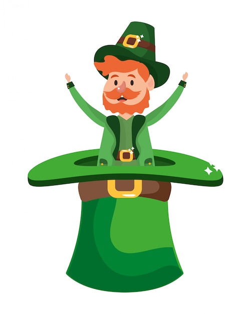 Leprechaun in a big hat