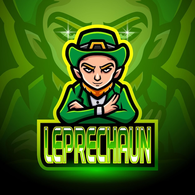 Leprechaun esport 로고 마스코트 디자인