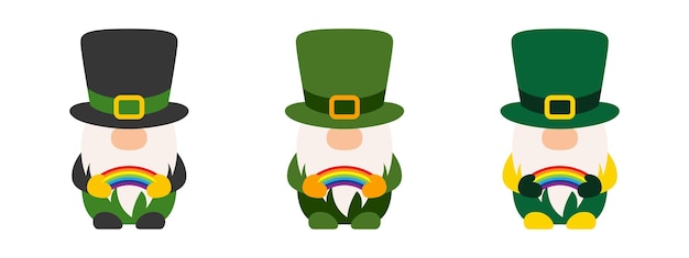 Leprechaun in flat style isolated