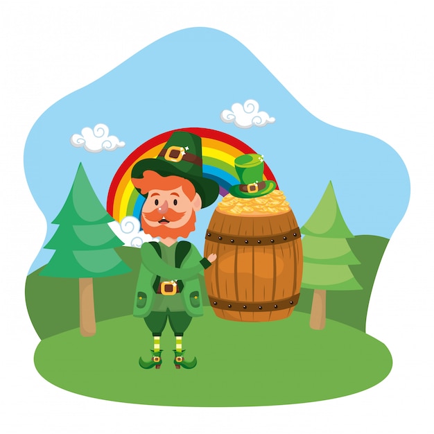 Leprechaun gold rainbow