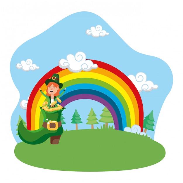 leprechaun gold rainbow