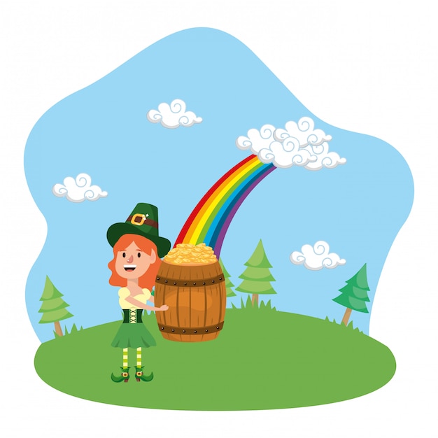 leprechaun gold rainbow