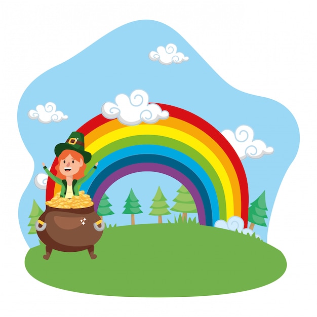 leprechaun gouden regenboog