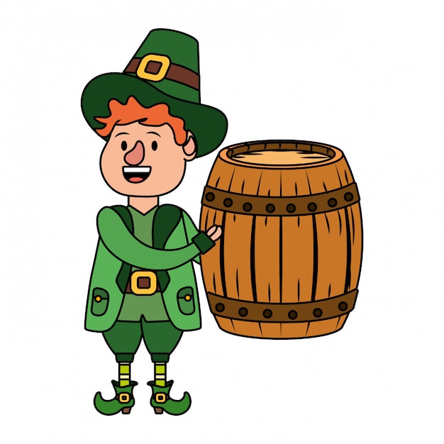 leprechaun with barrel