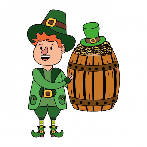 leprechaun with barrel