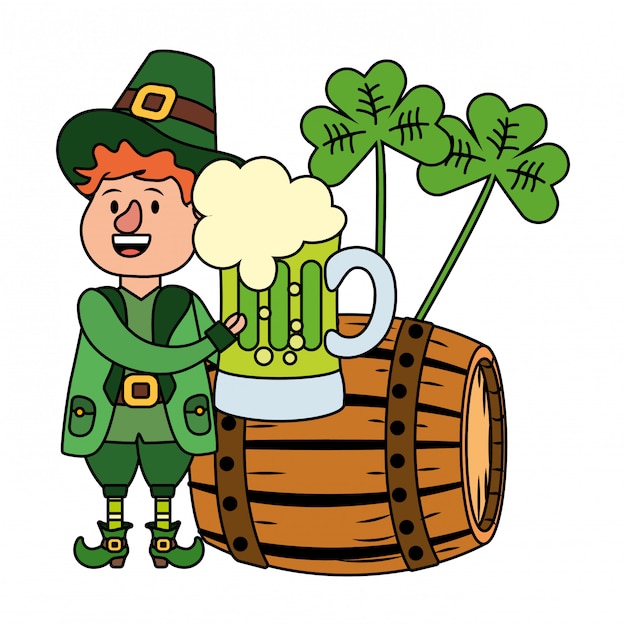 leprechaun with barrel