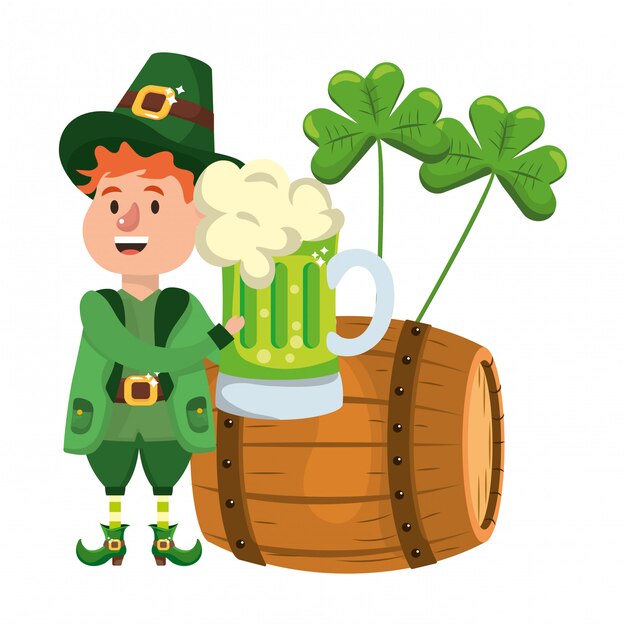 Leprechaun with barrel