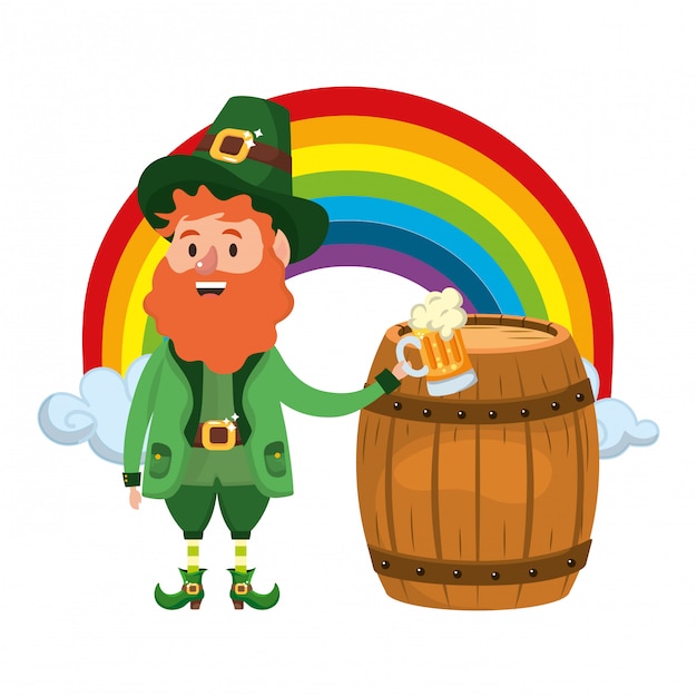 Leprechaun with barrel