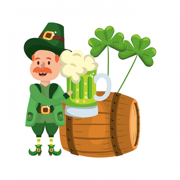 Leprechaun with barrel