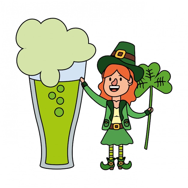 Leprechaun con birra