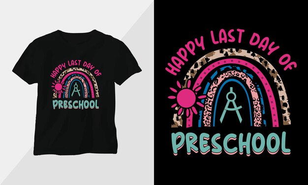 Leraren buiten dienst tshirt ontwerpsjabloon printready vector ontwerp met vintage en groovy stijl