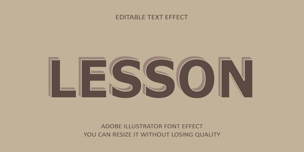 Les Bewerkbare tekst Lettertype-effect