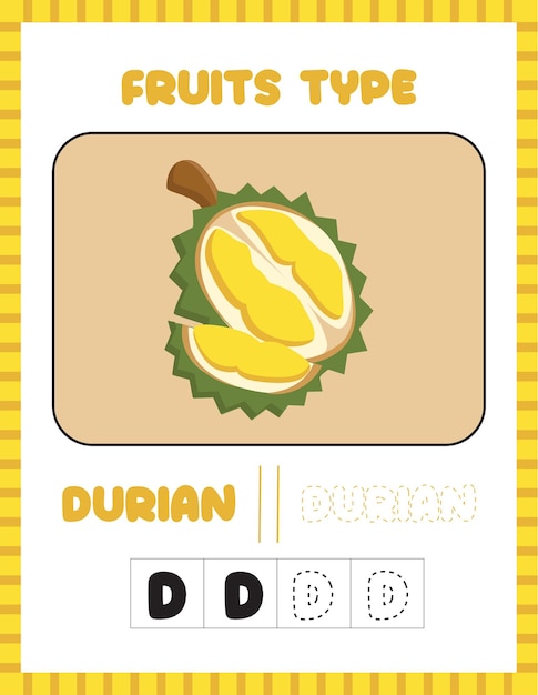 Lesmateriaal Vruchtensoort Durian
