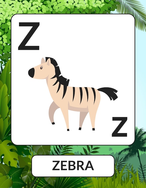 Vector lesmateriaal zebra