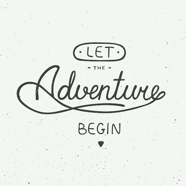 Let the adventure begin in vintage style