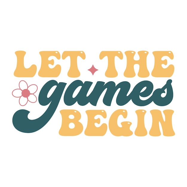 Let the games begin Retro SVG