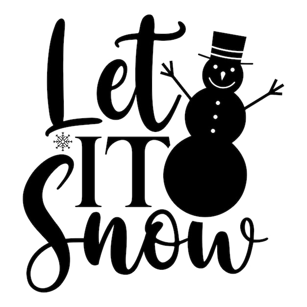 let it snow svg