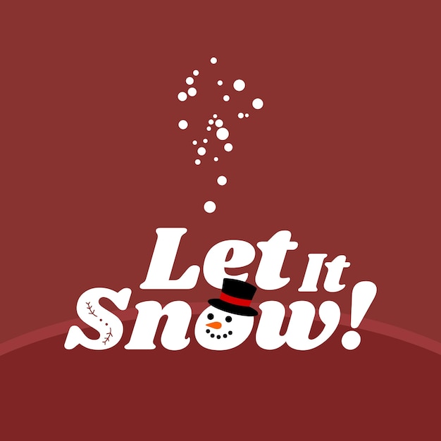 Vector let it snow