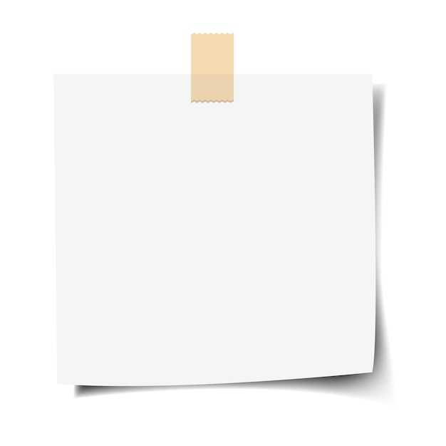 Let op papier met tape
