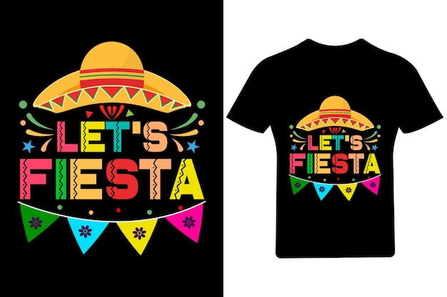 Let's fiesta cinco de mayo 티셔츠 또는 타코 또는 축제