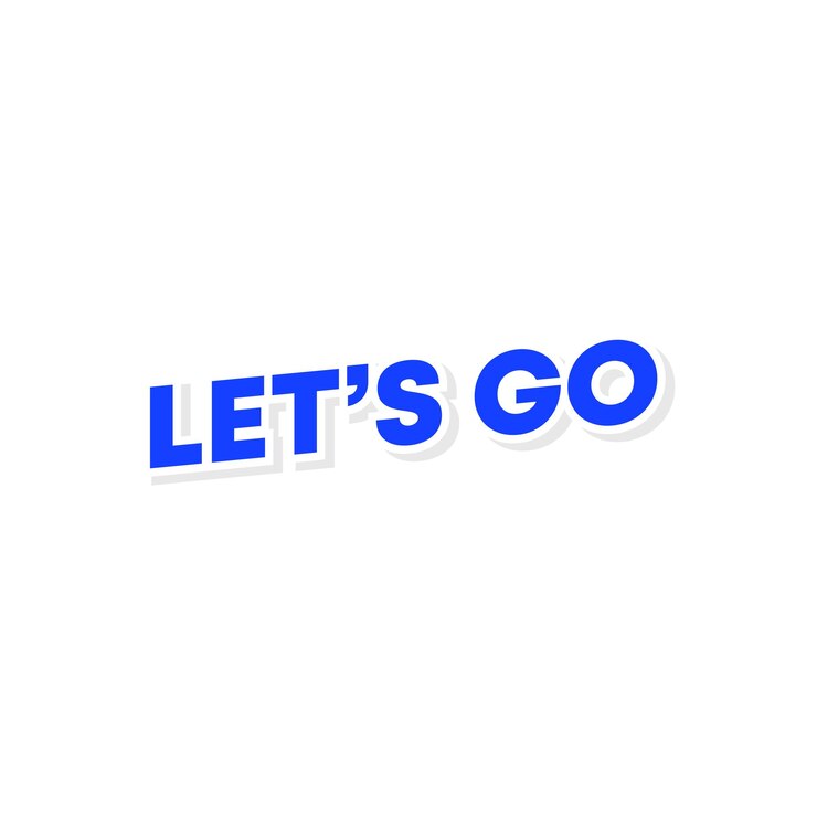 Vector let's go banner template vector