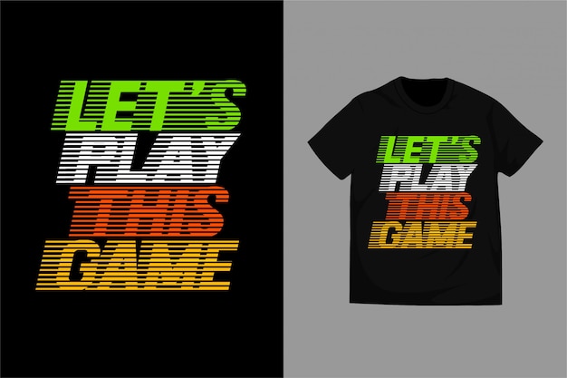 ベクトル このゲームで遊ぼう-印刷用tシャツプレミアム