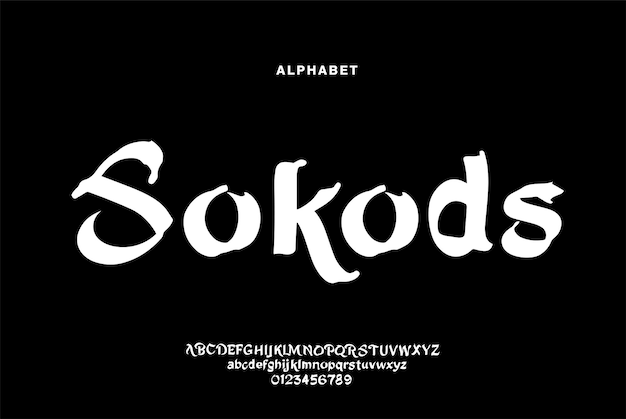 Aphabetフォントの大文字と小文字のアルファベットを簡単にカスタマイズできます