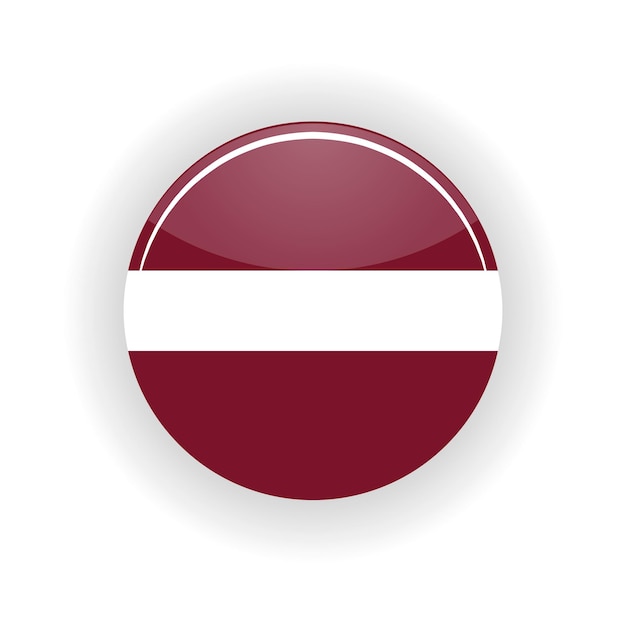 Letland pictogram cirkel geïsoleerd op witte achtergrond Riga pictogram vector illustratie