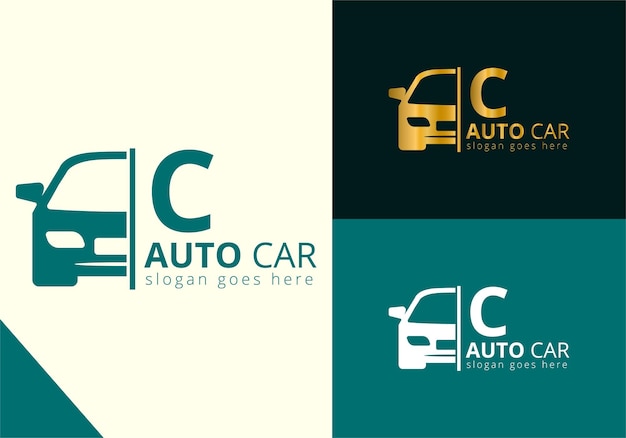 Letter 1 auto Logo ontwerp sjabloon inspiratie vectorillustratie
