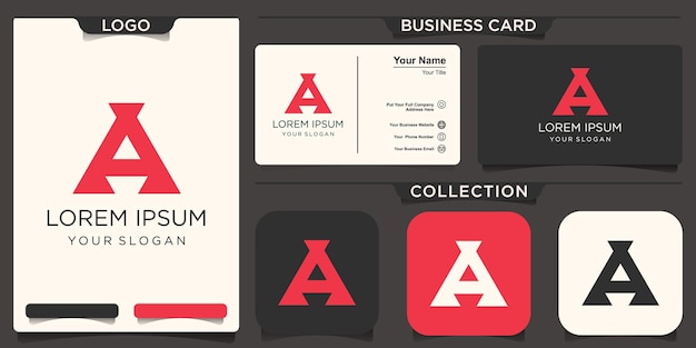 Letter A Logo ontwerpsjabloon inspiratie