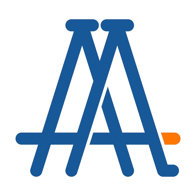 Letter A logo pictogram ontwerp