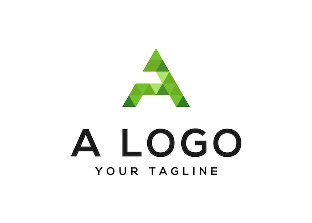 Letter a logo vector ontwerp sjabloon vector