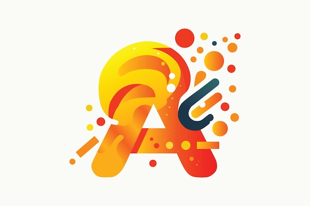 Letter a logo vector ontwerpsjabloon