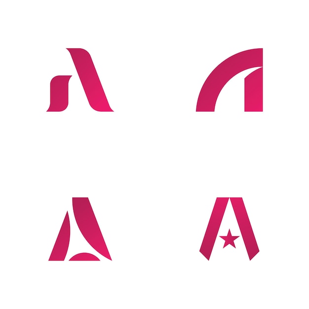 Letter A logo vector sjabloonelement