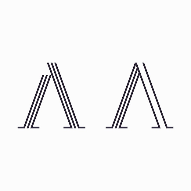 Letter A logo vector sjabloonelement