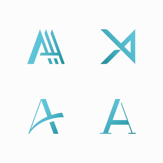 Letter A logo vector sjabloonelement