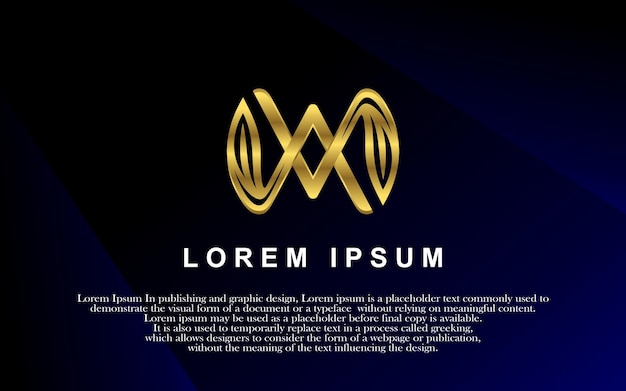 Вектор Логотип буквы а с золотым логотипом из листьев, роскошная векторная иллюстрация логотипа