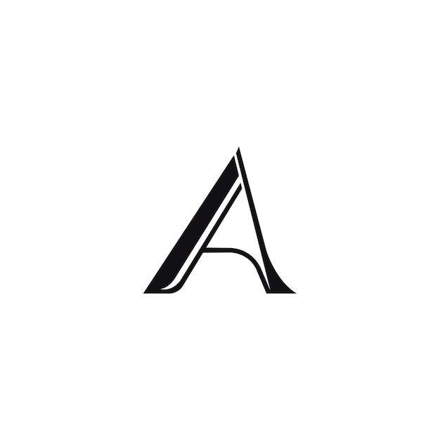 Letter A minimale Logo ontwerpsjabloon