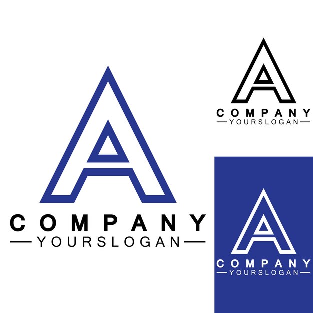 Letter a monogram logo design merkidentiteit logo's ontwerpen vector illustratie sjabloon