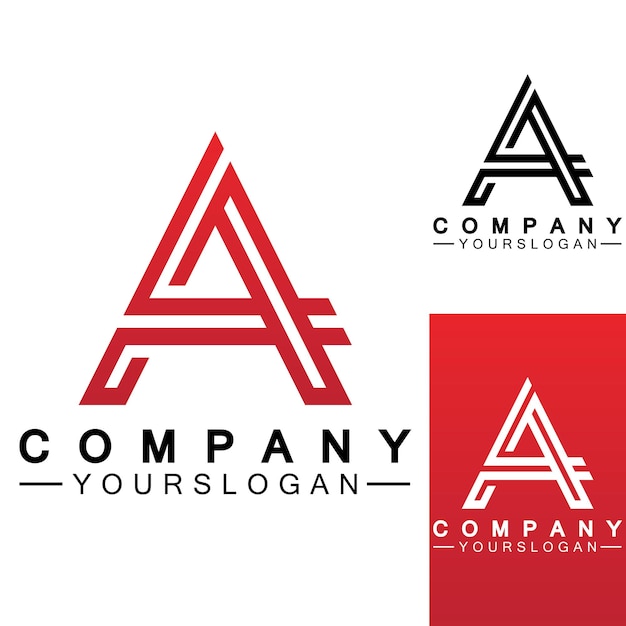 Letter a monogram logo design merkidentiteit logo's ontwerpen vector illustratie sjabloon