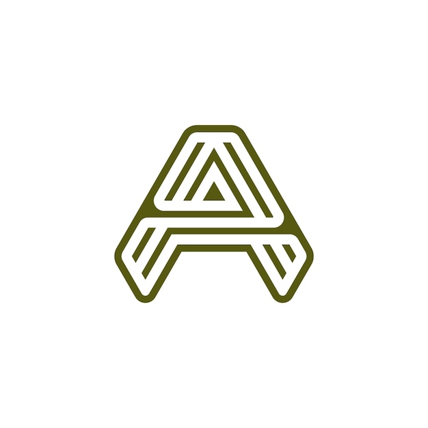 Letter AA or double A logo